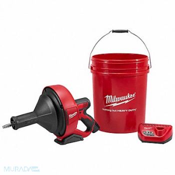 MILWAUKEE Drain Gun Kit Cordless 25 ft Max Run, 54DM03