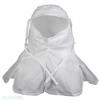 KIMTECH Cleanroom Hood Nonstrl WH PK100, 803Z61