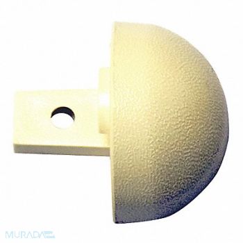 PAWLING CORP End Cap Interior 1-1/8 In Vinyl Ivory, 25AV53