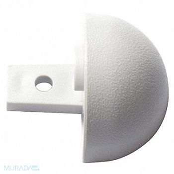 PAWLING CORP End Cap Interior 1-1/8 In Vinyl Gray, 25AV54