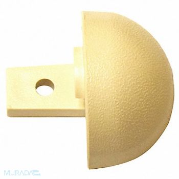 PAWLING CORP End Cap Interior 1-1/8 In Vinyl Eggshell, 25AV59