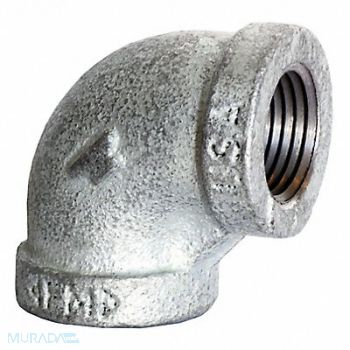 ANVIL 90 Elbow Malleable Iron 6 in NPT, 25CF10