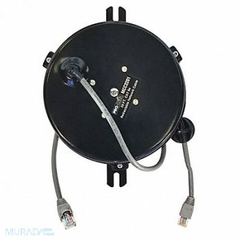 LIND EQUIPMENT Cord Reel 20 ft CAT6 Gray 30VDC, 25D131