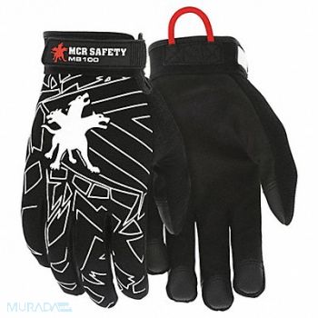 MCR SAFETY Mechanics Glove XXL Black/Black Pr, 25D613
