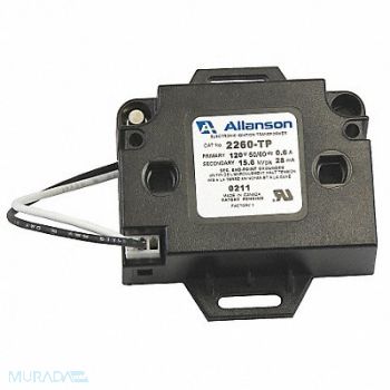 ALLANSON Gas Burner Ignitor Single Pole, 25DU89