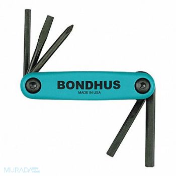 BONDHUS Set 5 Utility Gorillagrip Fold-Up Tools, 25EA89