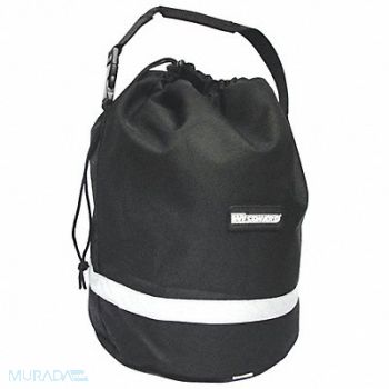 WESTWARD Unlined Bag Drawstring 10x10x14In Black, 25F579