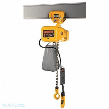 HARRINGTON Elec. Chain Hoist w/Trolley 2000 lb., 25K654
