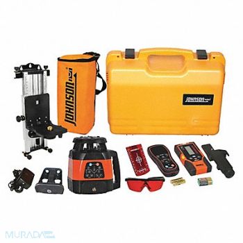 JOHNSON Rotary Laser Level Int/Ext Red 1500 ft., 25K790