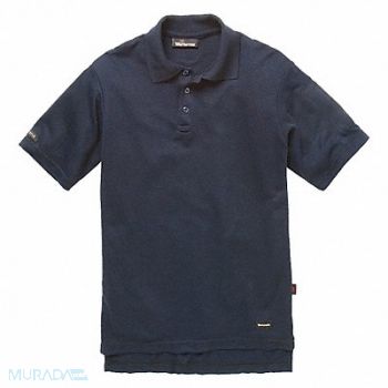 WORKRITE FR Short Sleeve Shirt Navy XLT Button, 25KE17