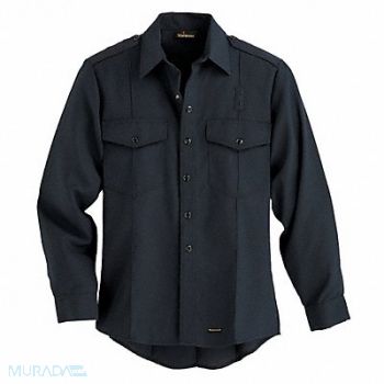 WORKRITE FR Regular Sleeve Shirt Navy 50 0R Snaps, 25KH14