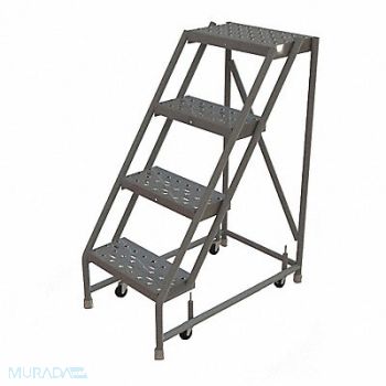 TRI-ARC Rolling Ladder 4 Step Steel Perforated, 25NW03