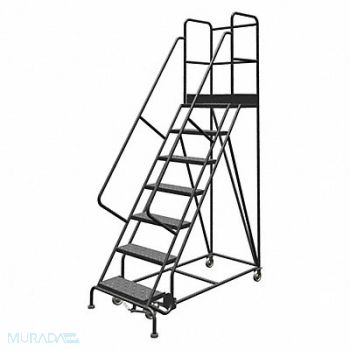 TRI-ARC Rolling Ladder 7 Step Steel Perforated, 25NW75