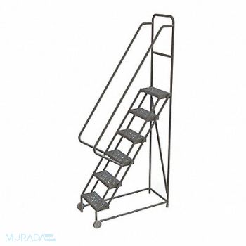 TRI-ARC Tilt and Roll Ladder 6 Step Perforated, 25NX14