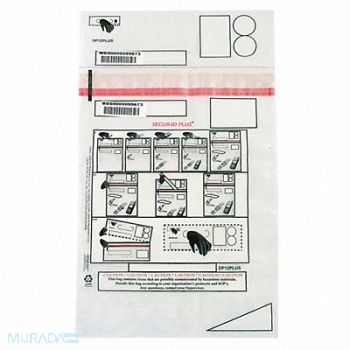 SECUR-ID Decon Property Bag 12 x 16 In PK250, 25R755