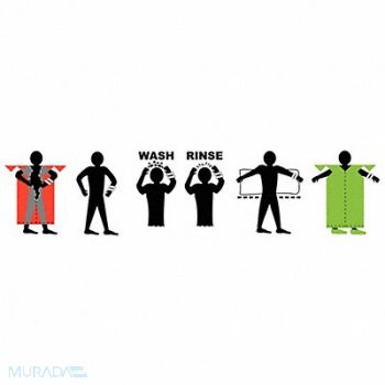 SECUR-ID Decon Process Banner Sign 2 x 12 ft., 25R759