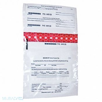 SECUR-ID Personal Property Bag 9 x 10 In PK250, 25R760
