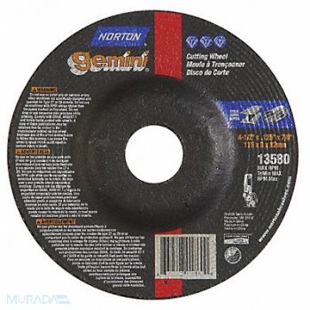 NORTON Depressed Center Wheel 13580 RPM, 25TZ84