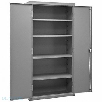DURHAM MFG Storage Cabinet 72 x36 x18 Gray 4Shlv, 16D677