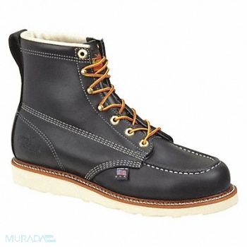 THOROGOOD SHOES Boot Black Moc Toe 6 10 D PR, 266P56