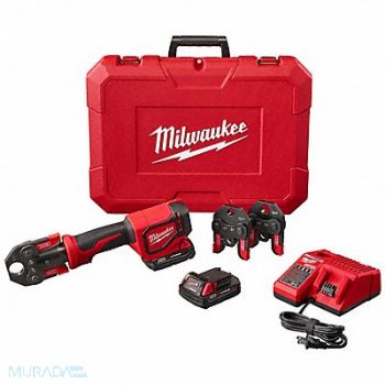 MILWAUKEE Short Throw Press Tool Kit w Crimp Jaws, 49EJ10