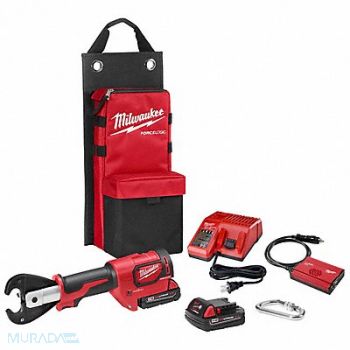 MILWAUKEE Cordless Crimping Tool Kit Scissor, 45FD43