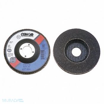 CGW ABRASIVES Flap Disc 4x5/8 T27 SC Reg 240G, 267W53