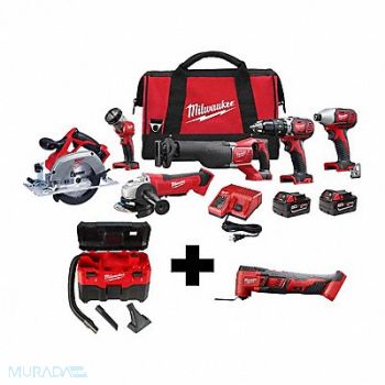 MILWAUKEE M186-Tool Kit M18 Vac M18 Multi-Tool, 388TJ8
