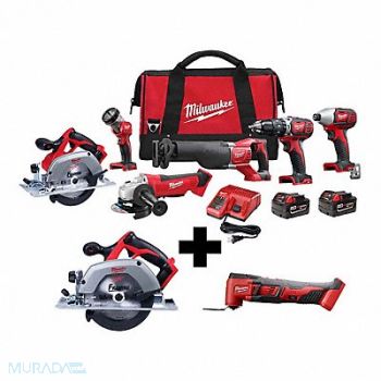 MILWAUKEE M18 6Tool Kit 6 Circ M18 MultiTool, 388TK9