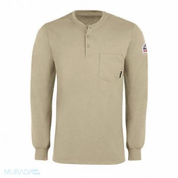 VF IMAGEWEAR Ls Fr Interlock Henley Khaki 6.25 Oz, 26CA03