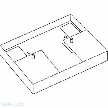 LUTRON Adapter Plate for Studded Ballasts, 26CT23