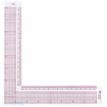WESTCOTT L-Square PVC Transparent 8in, 26CT66