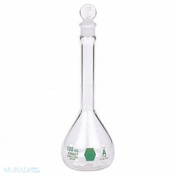 KIMBLE Volumetric Flask 250mL Glass Clear PK6, 26CV45