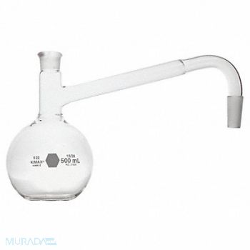 KIMBLE KIMAX Distillation Flask 1000mL Glass Clear, 26CY73