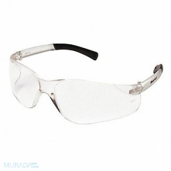 MCR SAFETY Safety Glasses Clear Uncoated, 26G909