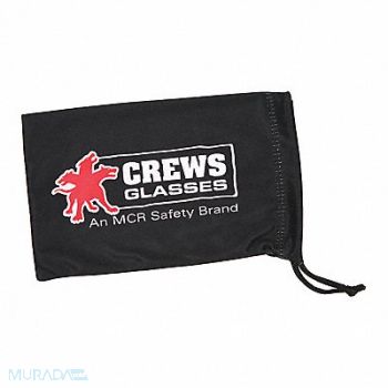 MCR SAFETY Eyewear Bag Black Satin, 26G912