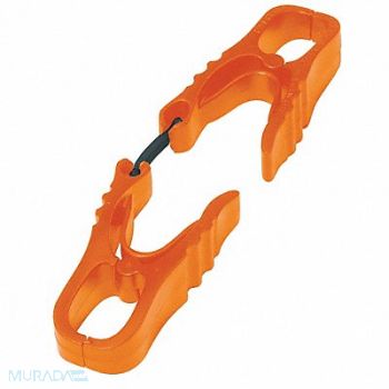 MCR SAFETY Utility Clip Dielectric Orange, 26H064