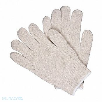 MCR SAFETY Heavy Wght 100 per Cotton Natural M PK12, 26H429