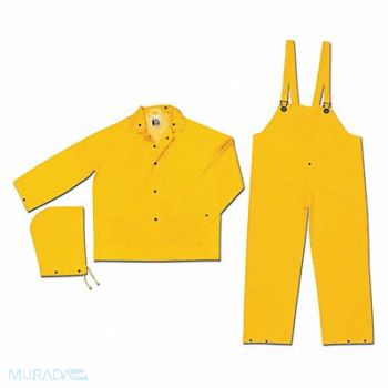 MCR SAFETY Classic .35Mm Pvc Poly Suit 3 Pc Fr L, 26J001