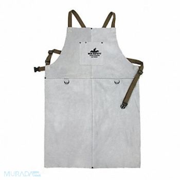 MCR SAFETY Leather Welding Bib Apron 24X 36, 26J038