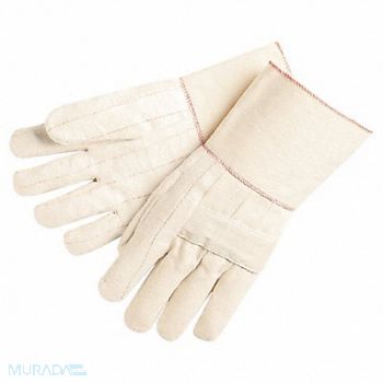 MCR SAFETY Heat-Resistant Gloves L Beige PK12, 26J772