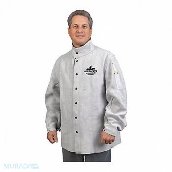 MCR SAFETY Leather Welding Jacket 30 Length Xl, 26J986