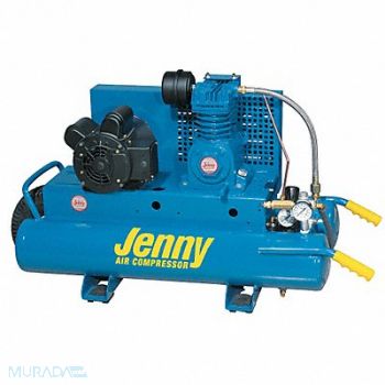 JENNY Portable Air Compressor 7.8 gal 2 hp, 26JY12