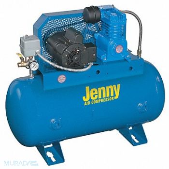 JENNY Fire Sprinkler Air Compressor 2 hp Horiz, 26JY14