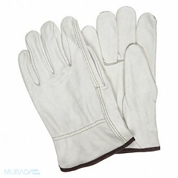 MCR SAFETY J3512 Leather Gloves Beige M PK12, 26K369