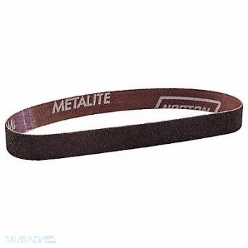 NORTON J5525 Sanding Belt 18 in L 1/2 in W P80 G, 2D595