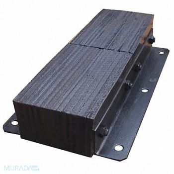 GRAINGER APPROVED Dock Bumper 24x4-1/2x13 in Rubber, 26W592