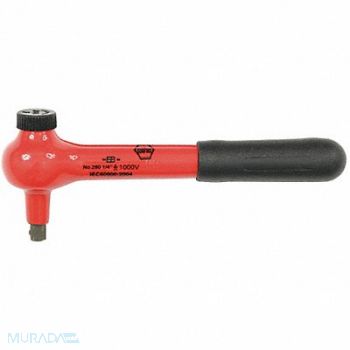 WIHA Hand Ratchet 140 mm Insulated 1/4 in, 26X313