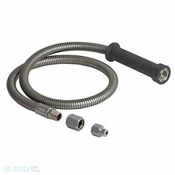 CHICAGO FAUCETS Pre-Rinse Hose Elastomer SS 3/8 x 3/4, 26Y261