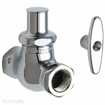 CHICAGO FAUCETS Loose Key Stop Straight 1/2 Inx1/2 In, 26Y284